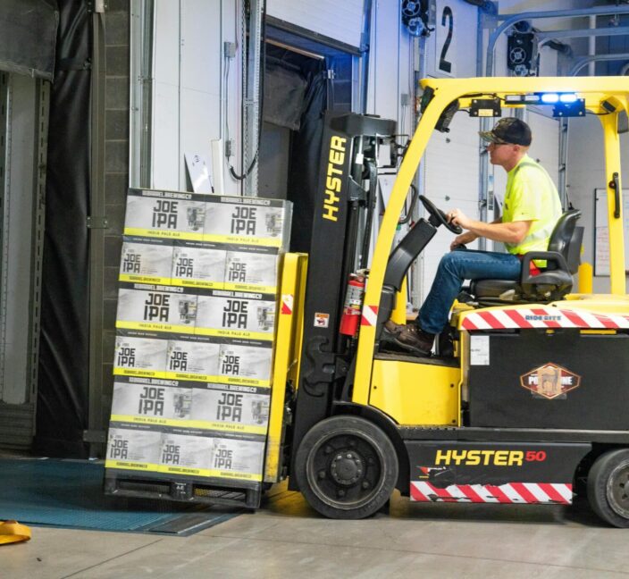 Fork lift truck driver